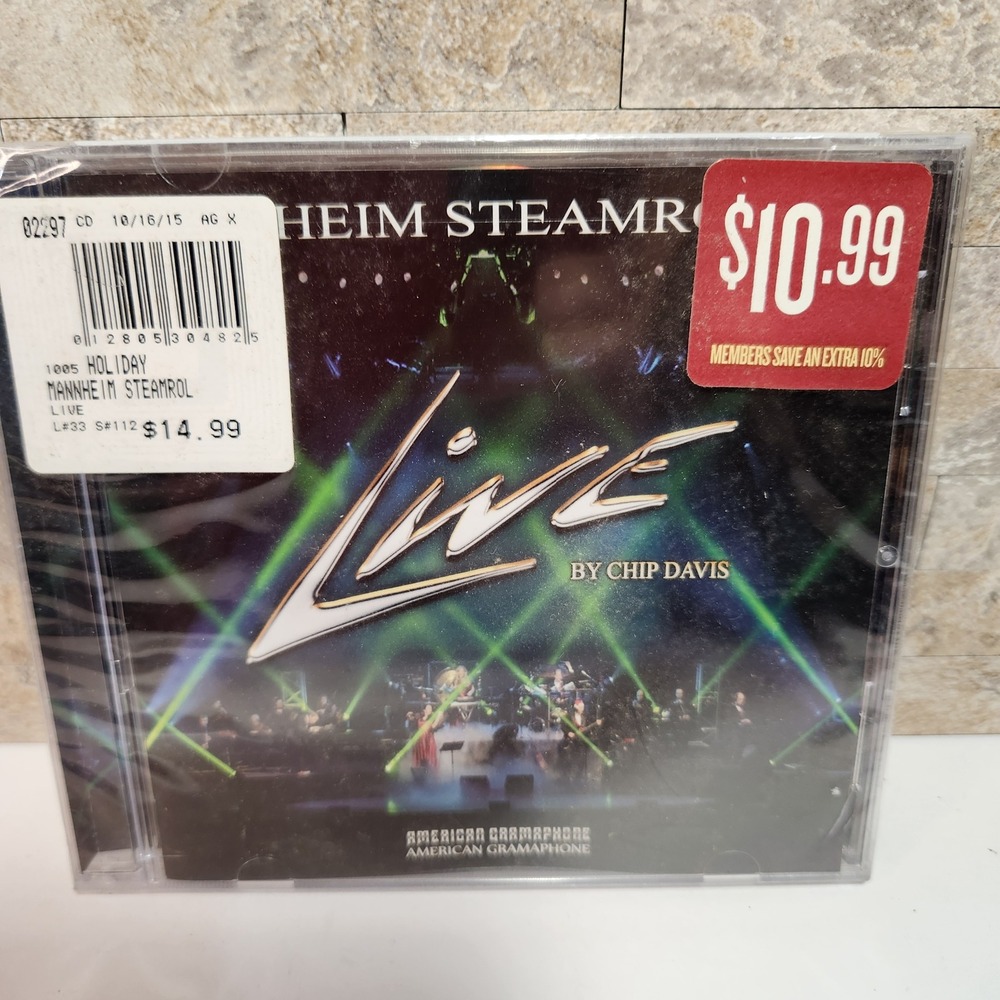 Mannheim Steamroller Live CD Holiday AG3C48-2 New Sealed Chip Davis